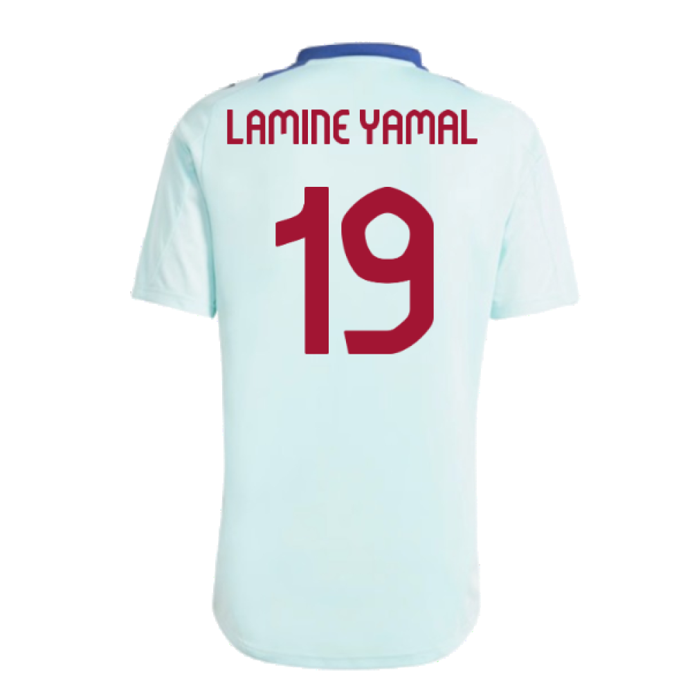 2024-2025 Spain Training Jersey (Halo Mint) (Lamine Yamal 19)