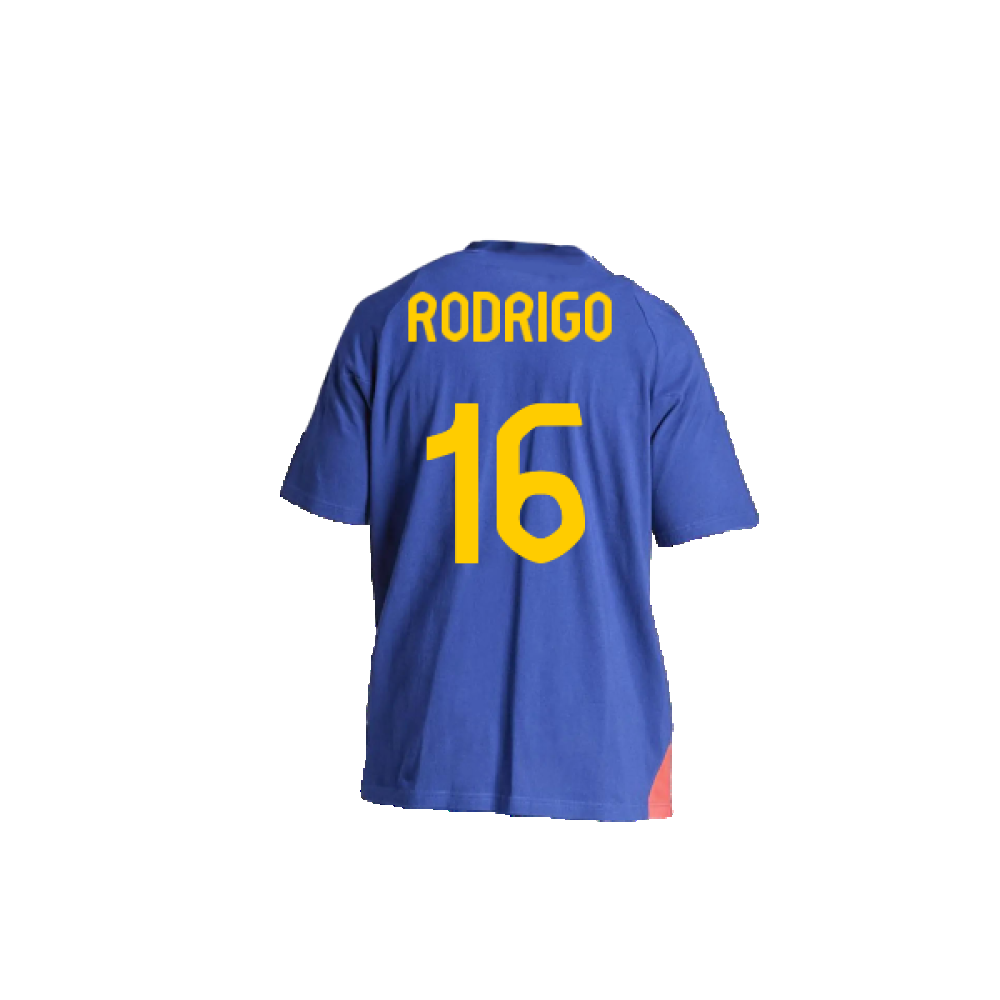 2024-2025 Spain Training Tee (Blue) (Rodrigo 16)