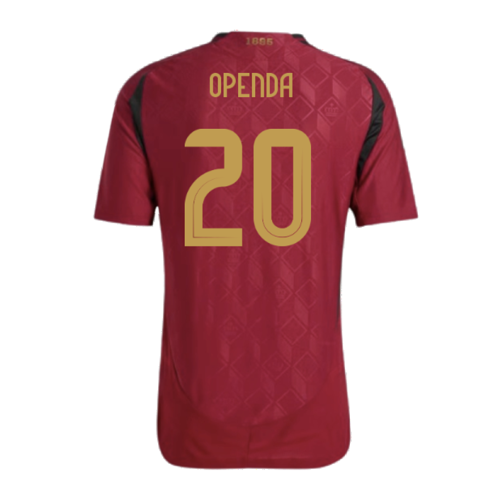 2024-2025 Belgium Authentic Home Shirt (Openda 20)