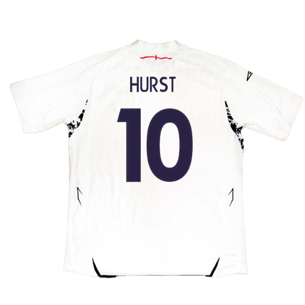 England 2007-09 Home Shirt (XL) (Fair) (Hurst 10)