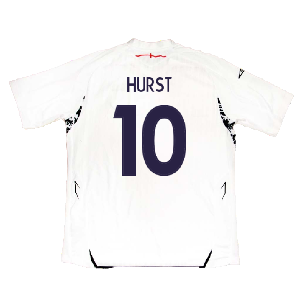 England 2007-09 Home Shirt (XL) (Good) (Hurst 10)