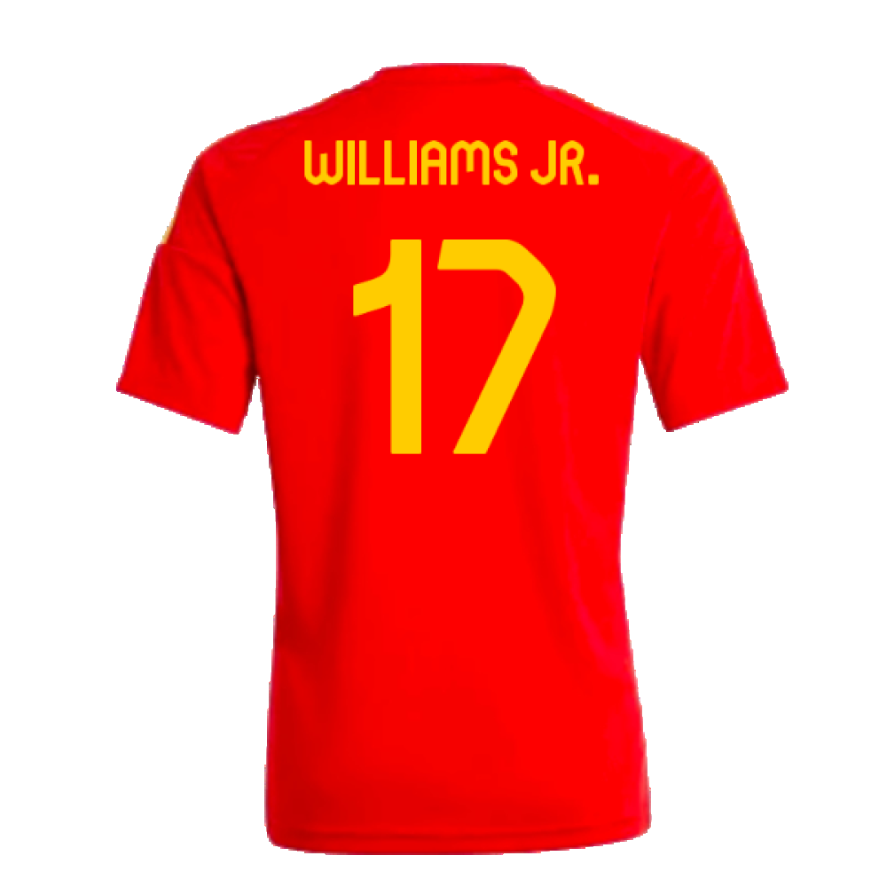 2024-2025 Spain Home Fan Shirt (Kids) (Williams JR. 17)