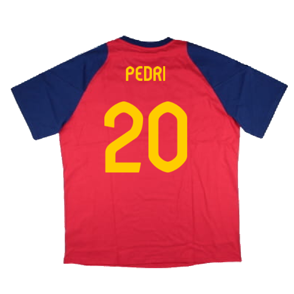 2024-2025 Spain Training Tee (Red) (Pedri 20)