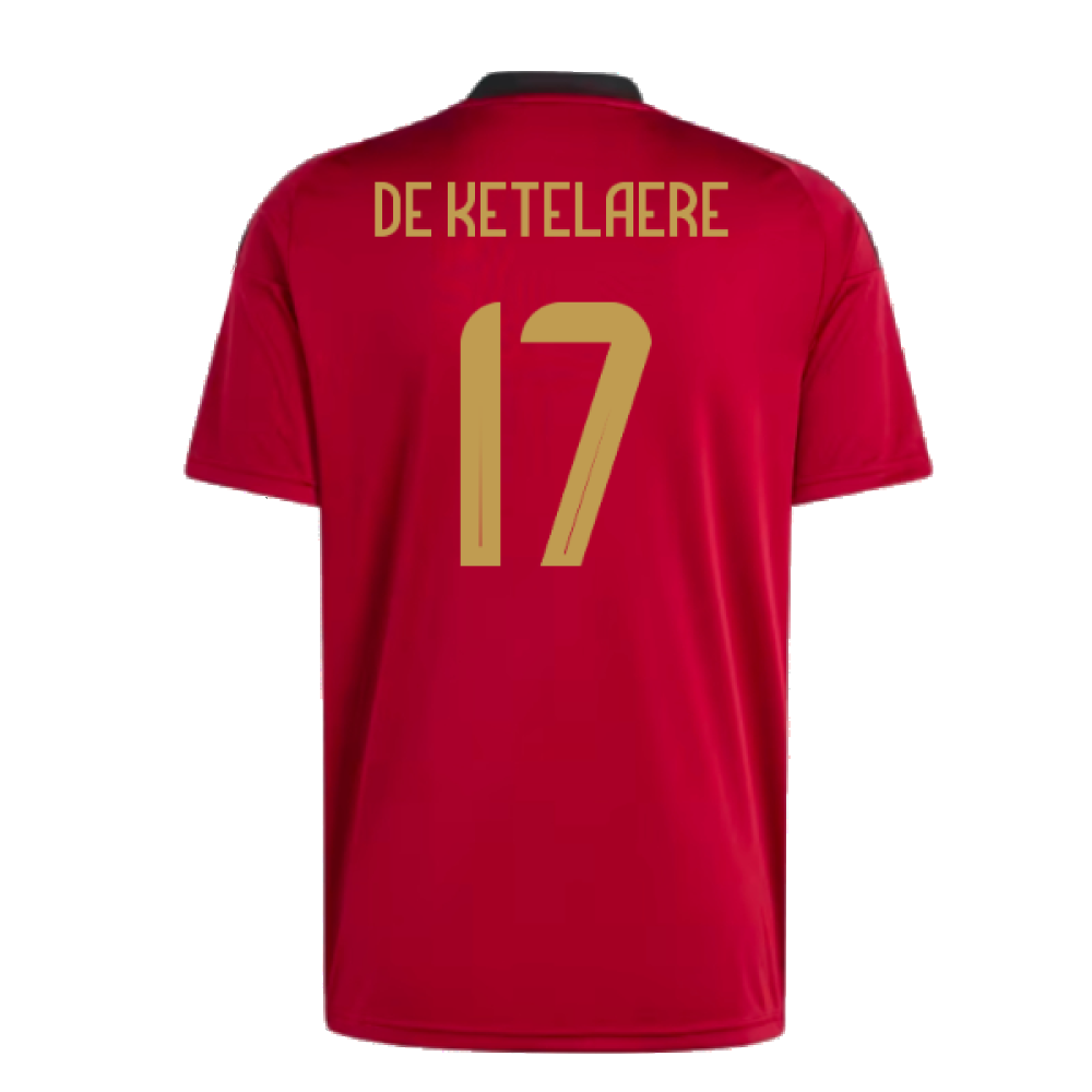 2024-2025 Belgium Home Fan Shirt (De Ketelaere 17)