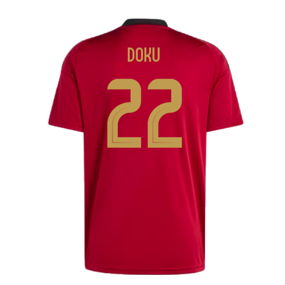 2024-2025 Belgium Home Fan Shirt (Doku 22)