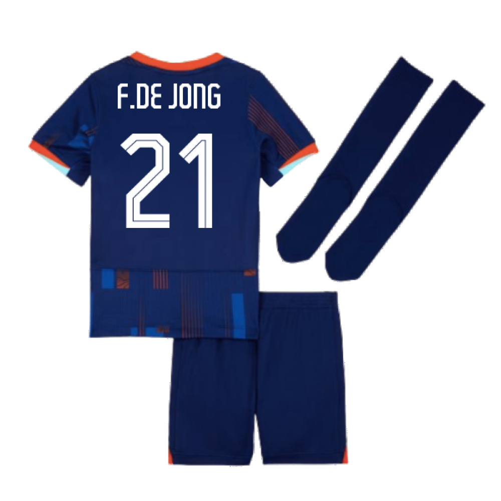 2024-2025 Netherlands Away Mini Kit (F.De Jong 21)