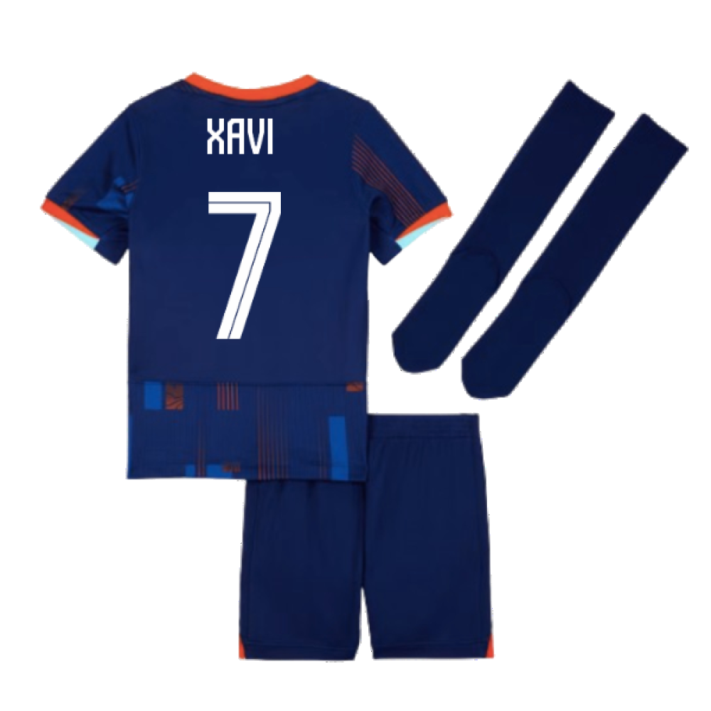 2024-2025 Netherlands Away Mini Kit (Xavi 7)