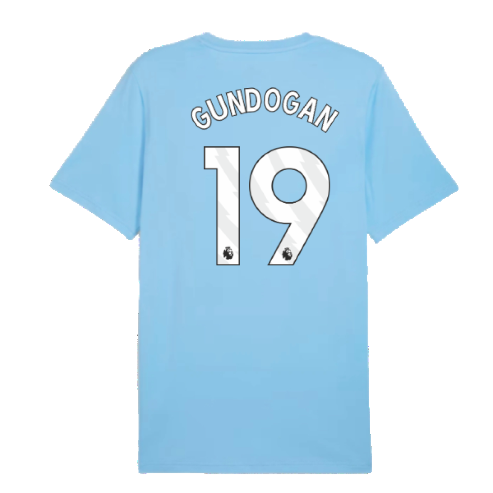 2024-2025 Man City ftblCulture Tee (Light Blue) (Gundogan 19)