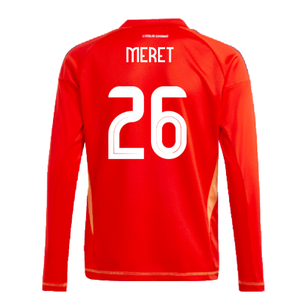 2024-2025 Italy Home Goalkeeper Shirt (Red) - Kids (Meret 26)