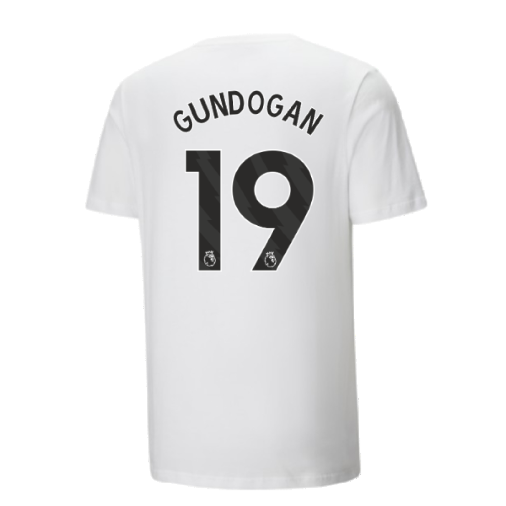 2024-2025 Man City ftblCulture Tee (White) (Gundogan 19)