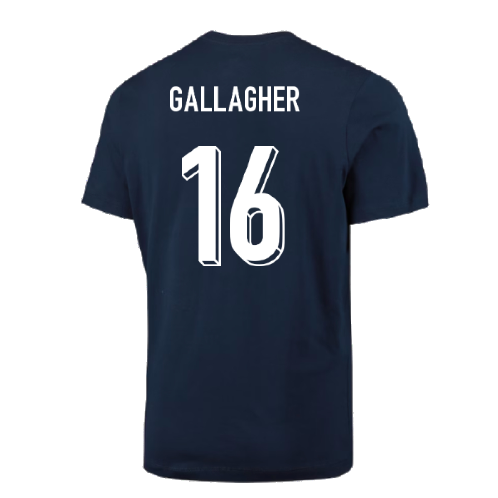 2024-2025 England Football T-Shirt (Navy) (Gallagher 16)