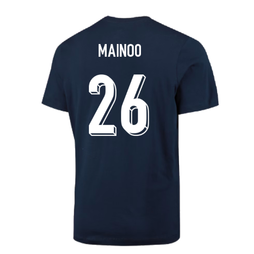 2024-2025 England Football T-Shirt (Navy) (Mainoo 26)