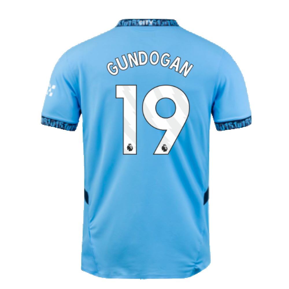 2024-2025 Man City Home Authentic Shirt with packaging (Gundogan 19)