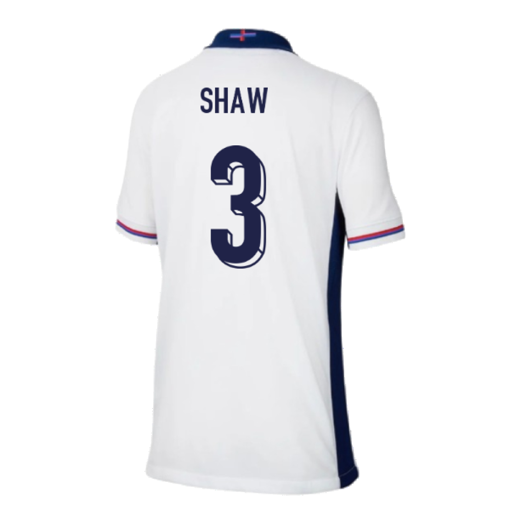 2024-2025 England Home Shirt (Kids) (Shaw 3)