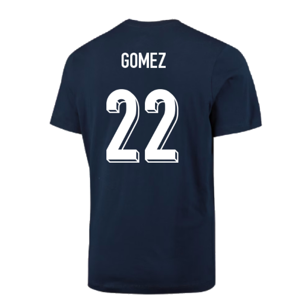 2024-2025 England Football T-Shirt (Navy) (Gomez 22)