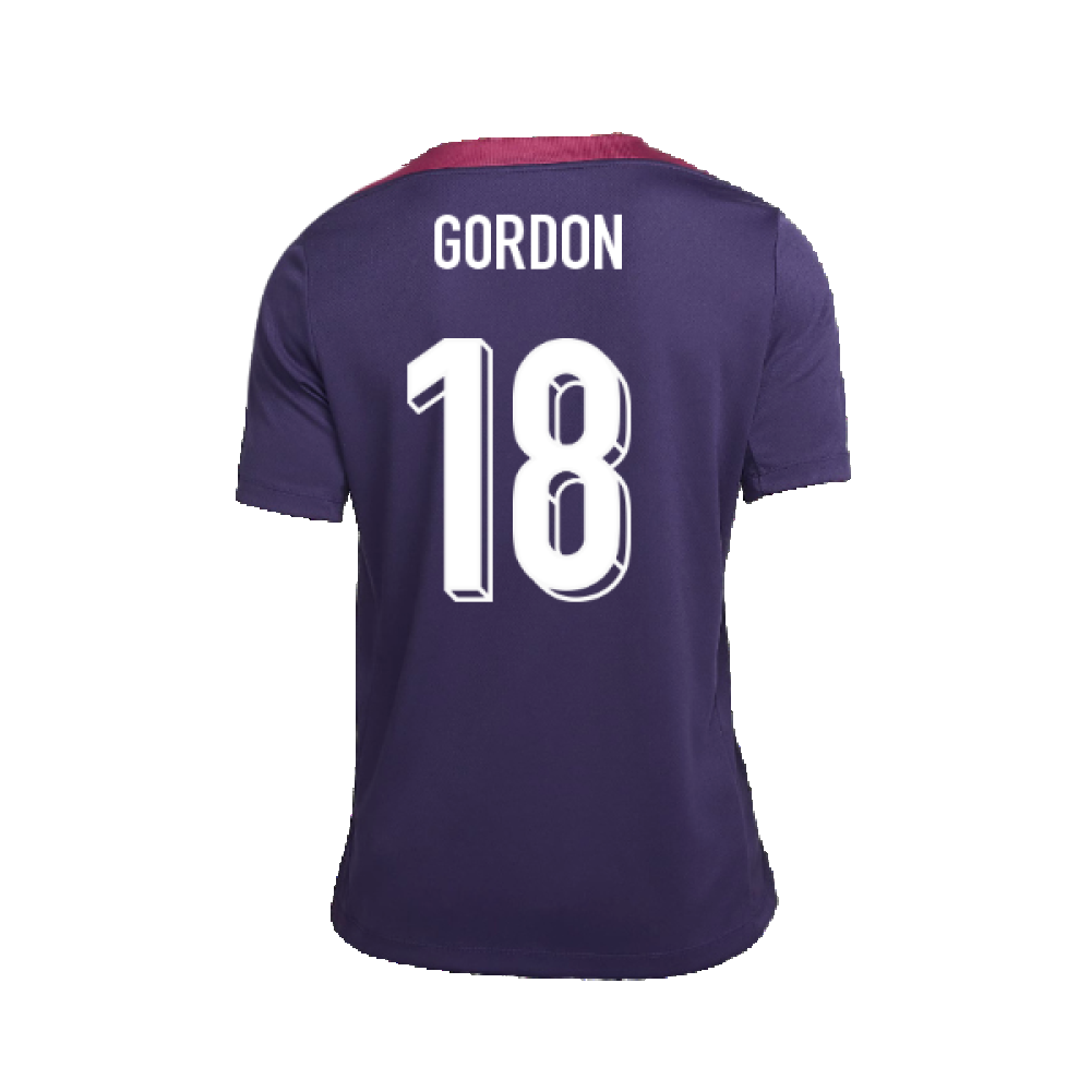 2024-2025 England Strike Training Shirt (Purple Ink) (Gordon 18)