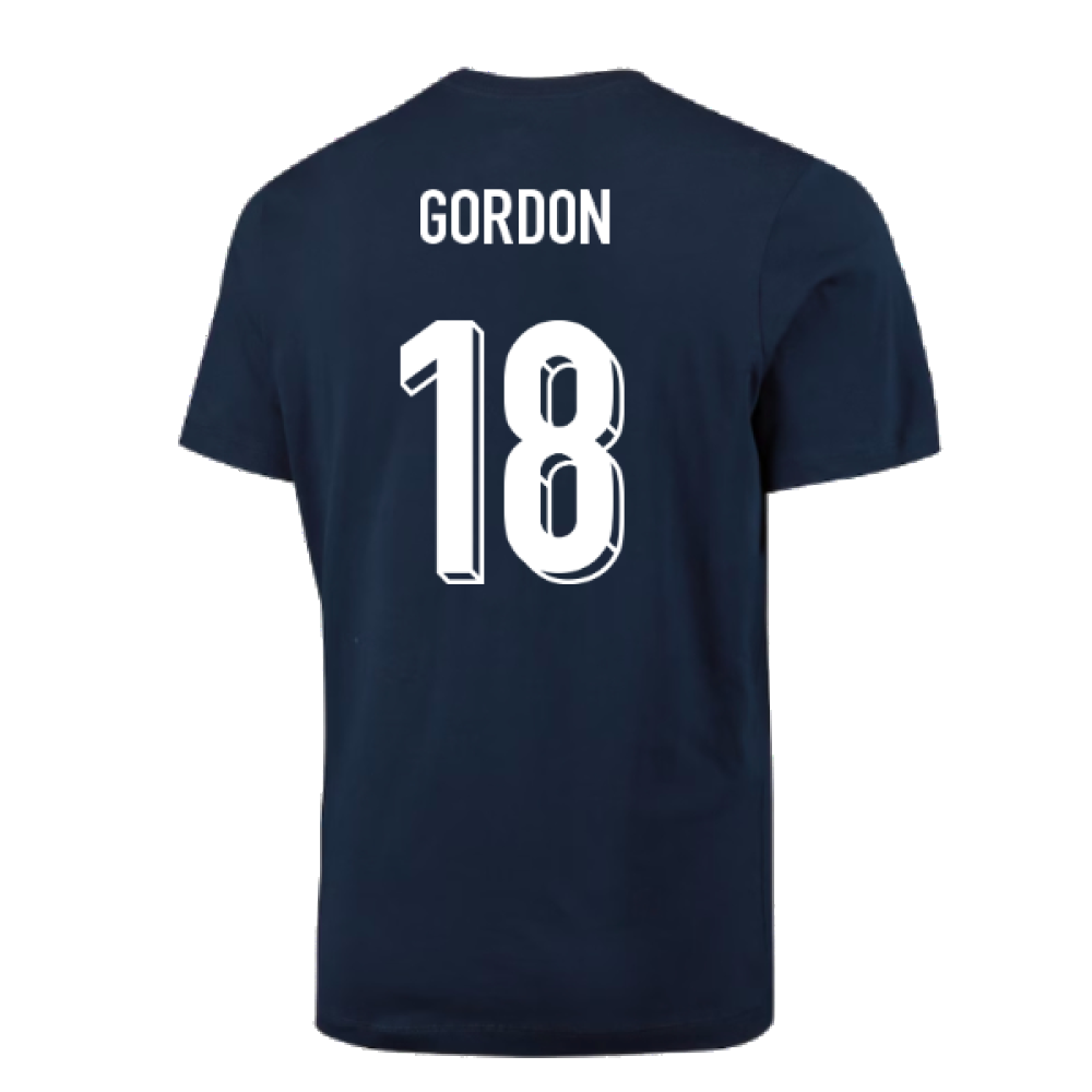 2024-2025 England Football T-Shirt (Navy) (Gordon 18)