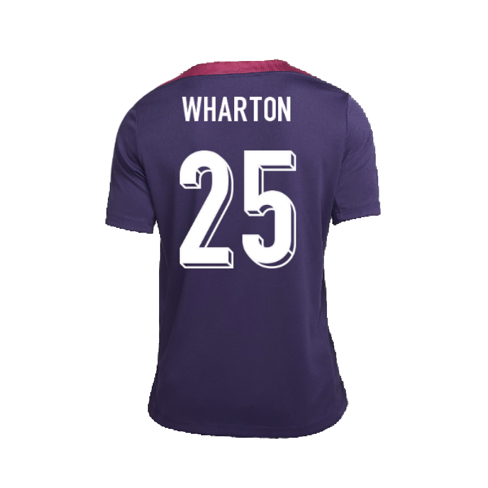 2024-2025 England Strike Training Shirt (Purple Ink) (Wharton 25)