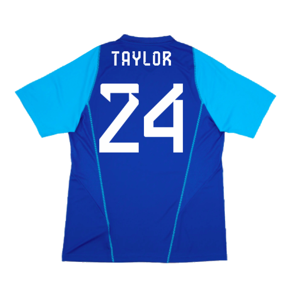 2023-2024 Scotland Player Issue Training Shirt (Blue) (Taylor 24)