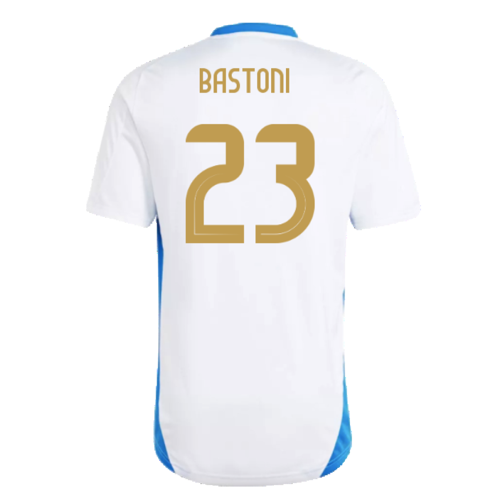 2024-2025 Italy Training Tee (White) (BASTONI 23)