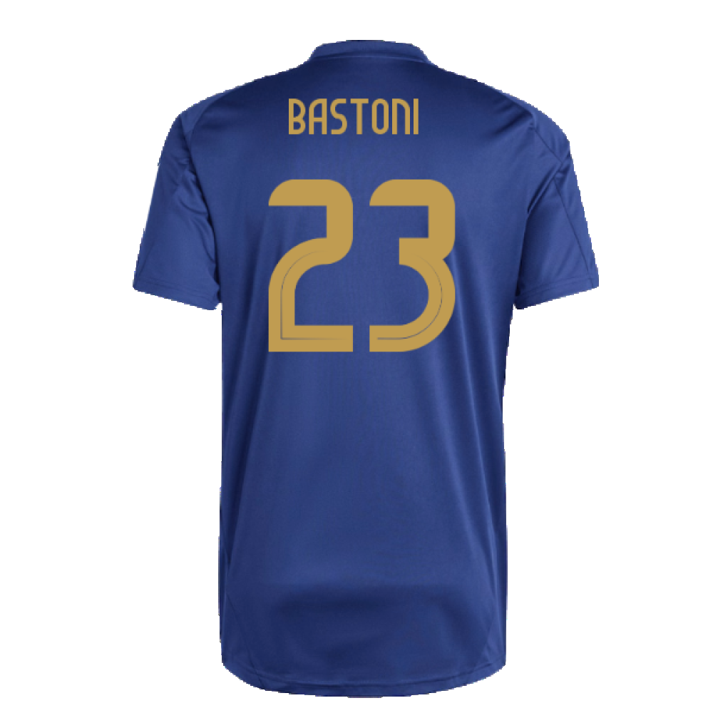 2024-2025 Italy Training Tee (Navy) (BASTONI 23)