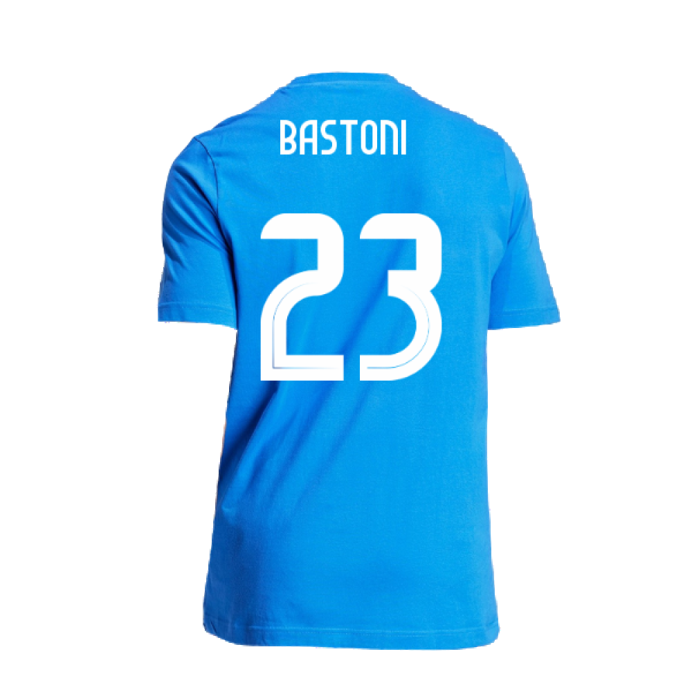 2024-2025 Italy DNA Graphic Tee (Blue) (BASTONI 23)