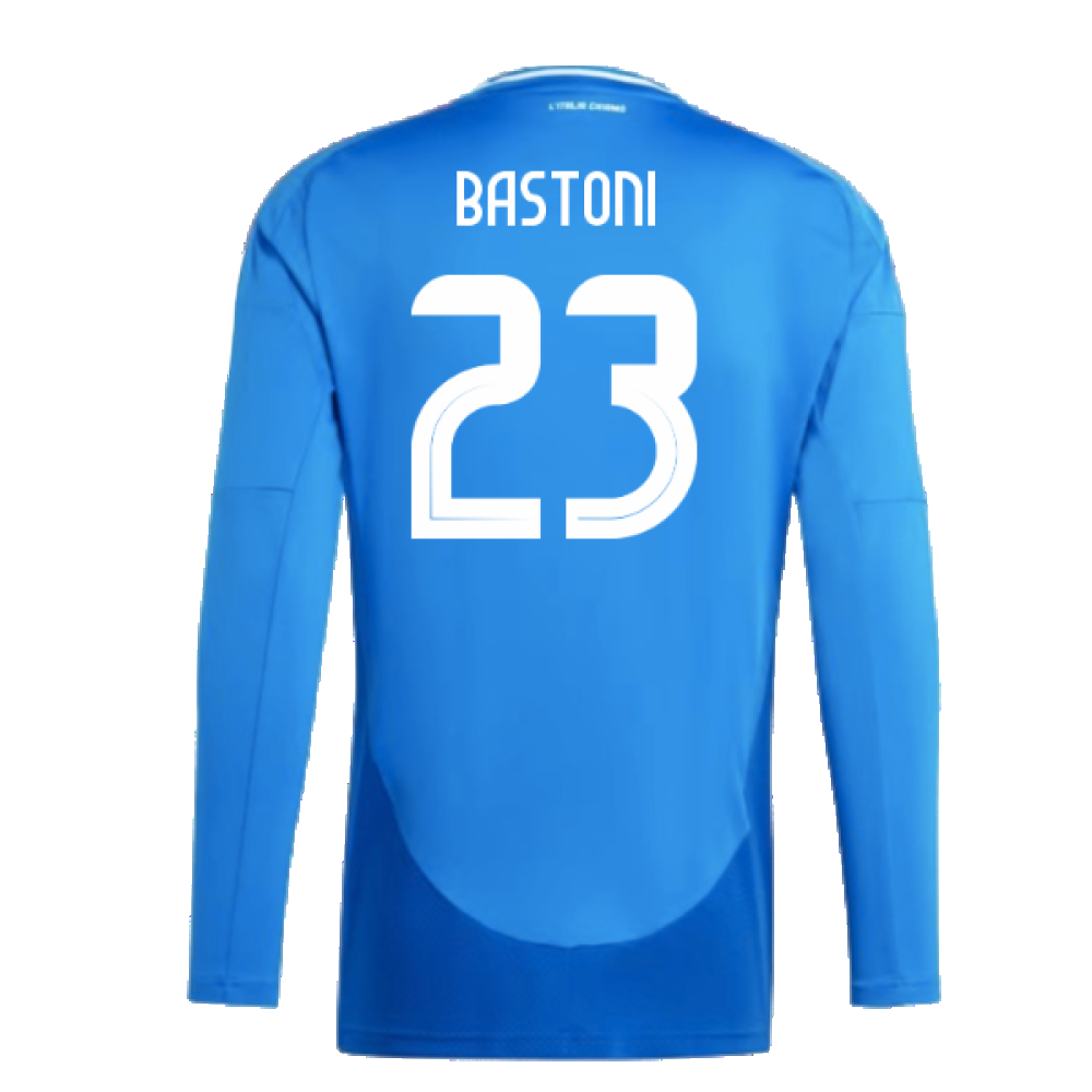 2024-2025 Italy Long Sleeve Home Shirt (BASTONI 23)