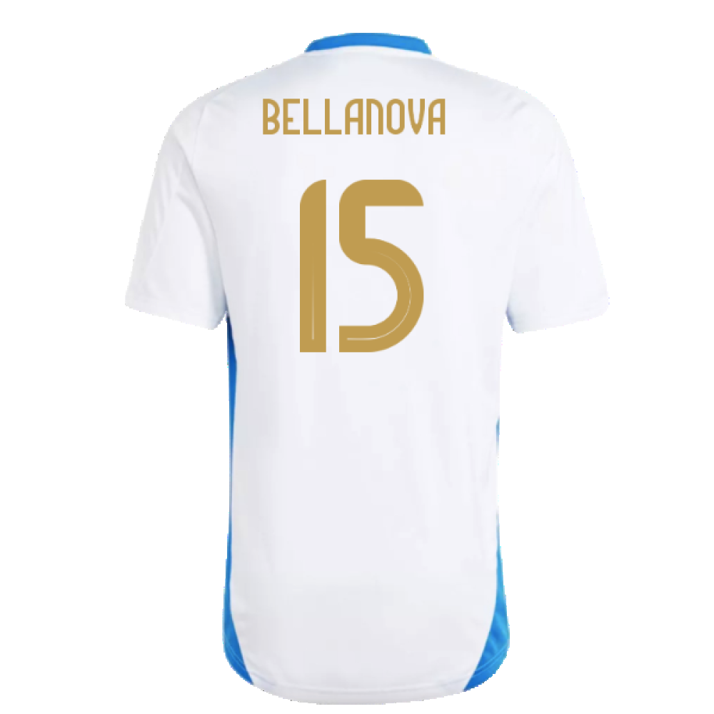 2024-2025 Italy Training Tee (White) (BELLANOVA 15)