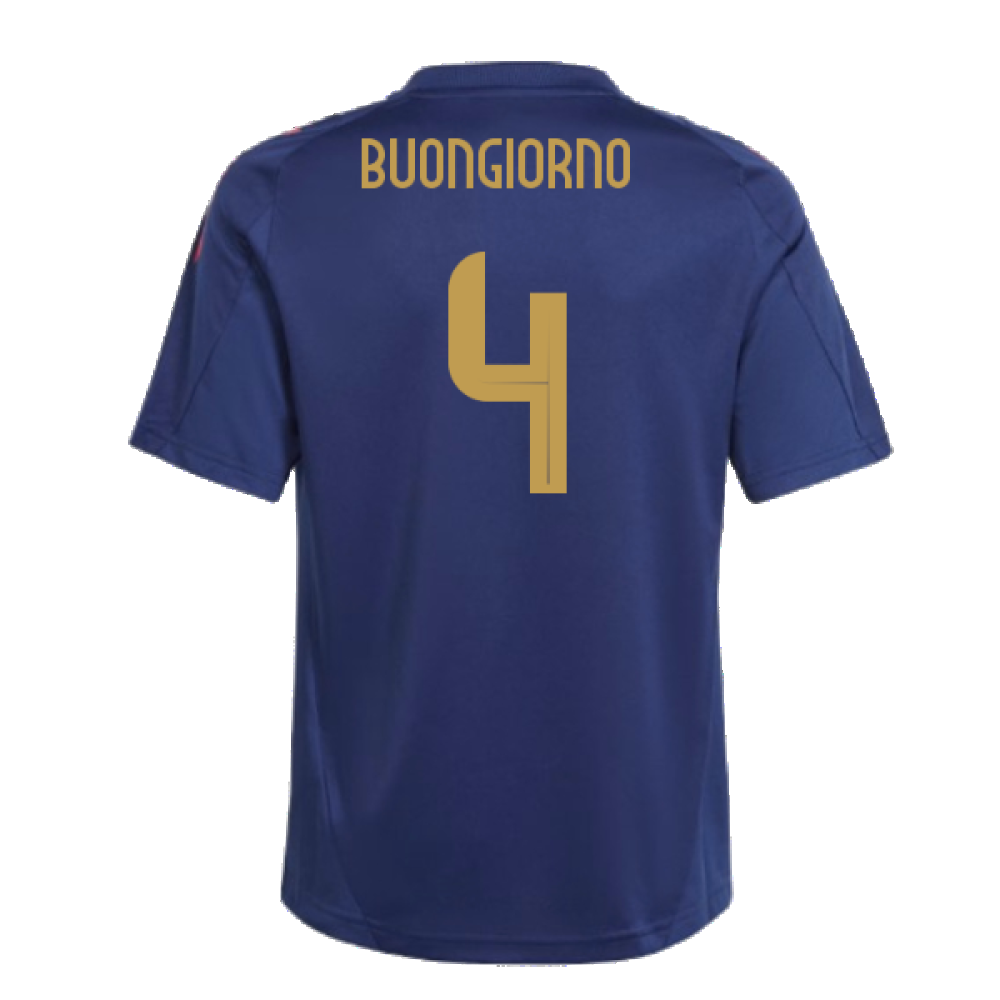 2024-2025 Italy Training Jersey (Navy) - Kids (BUONGIORNO 4)