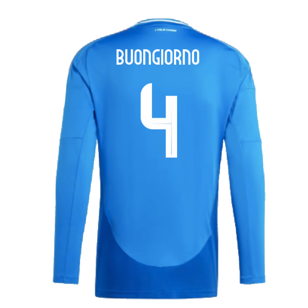 2024-2025 Italy Long Sleeve Home Shirt (BUONGIORNO 4)