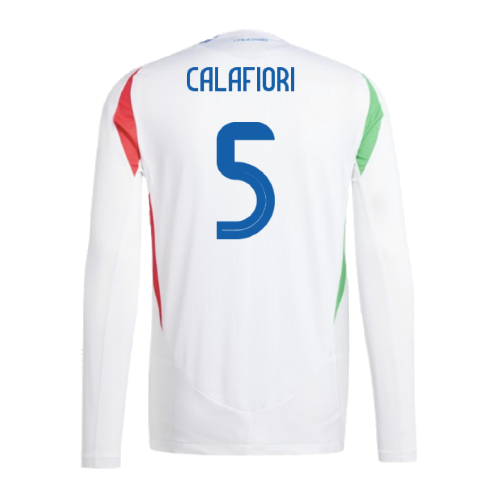 2024-2025 Italy Authentic Long Sleeve Away Shirt (CALAFIORI 5)