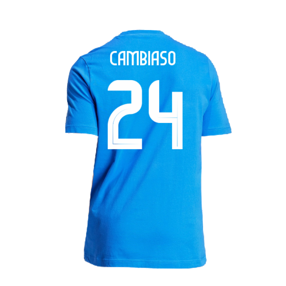 2024-2025 Italy DNA Graphic Tee (Blue) (CAMBIASO 24)