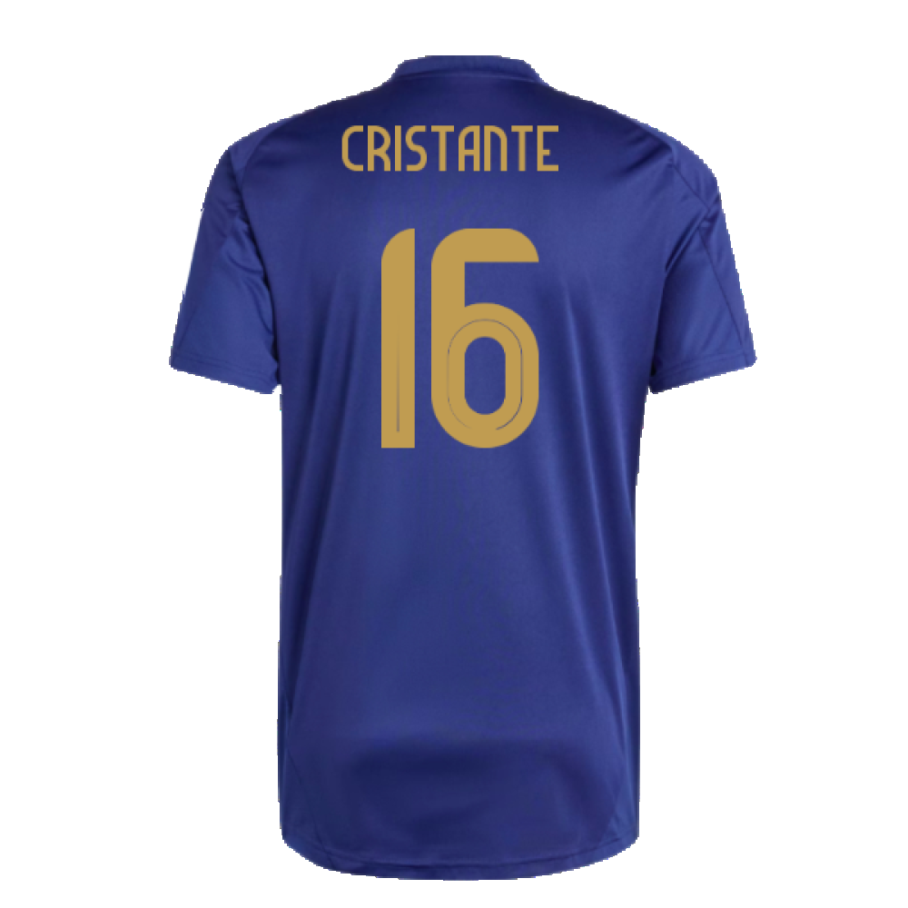 2024-2025 Italy Training Jersey (Navy) (CRISTANTE 16)