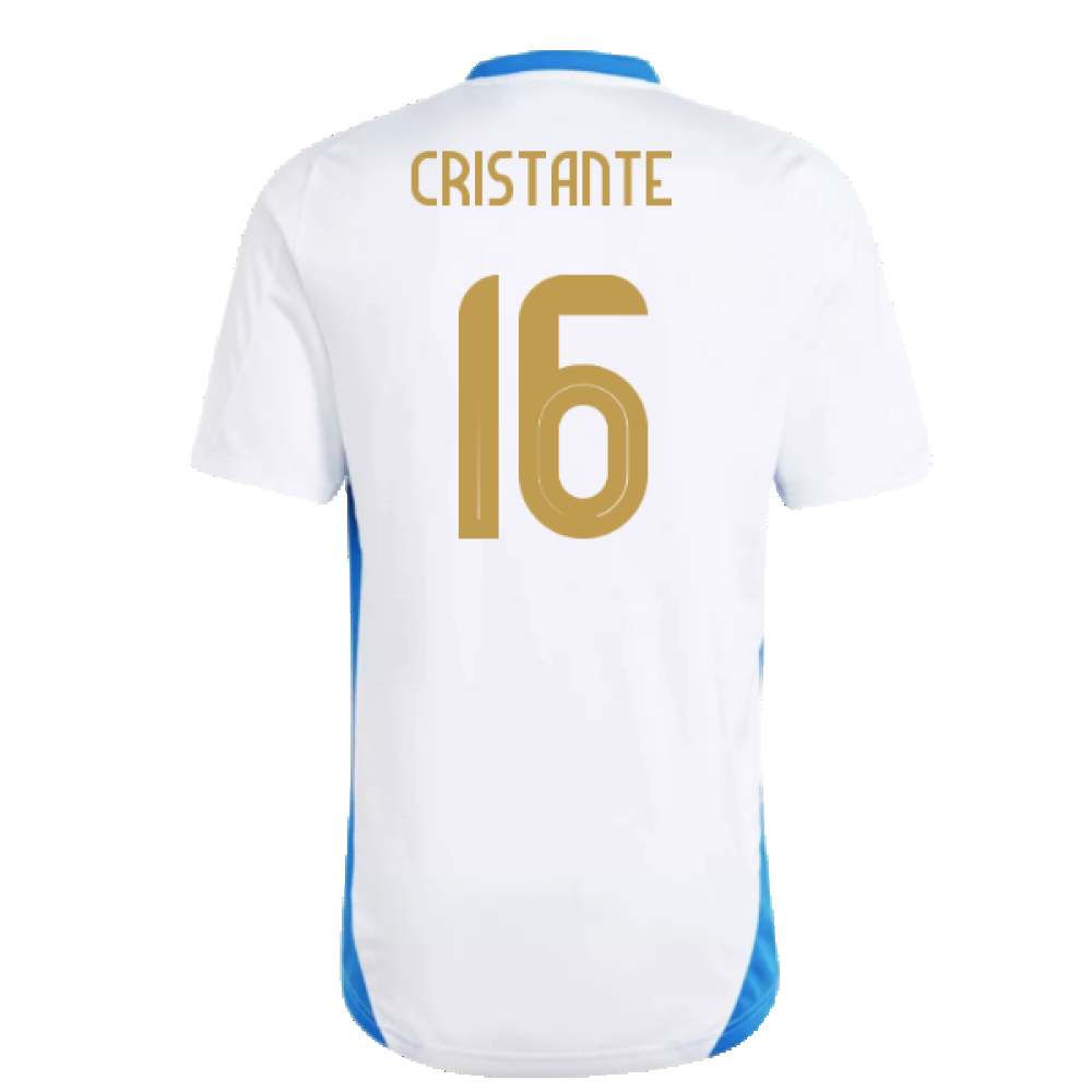 2024-2025 Italy Training Tee (White) (CRISTANTE 16)