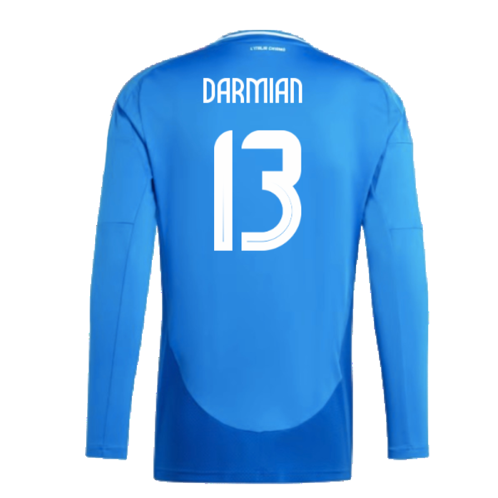 2024-2025 Italy Long Sleeve Home Shirt (DARMIAN 13)