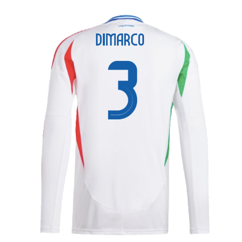 2024-2025 Italy Long Sleeve Away Shirt (DIMARCO 3)