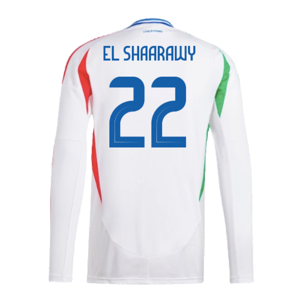 2024-2025 Italy Long Sleeve Away Shirt (EL SHAARAWY 22)