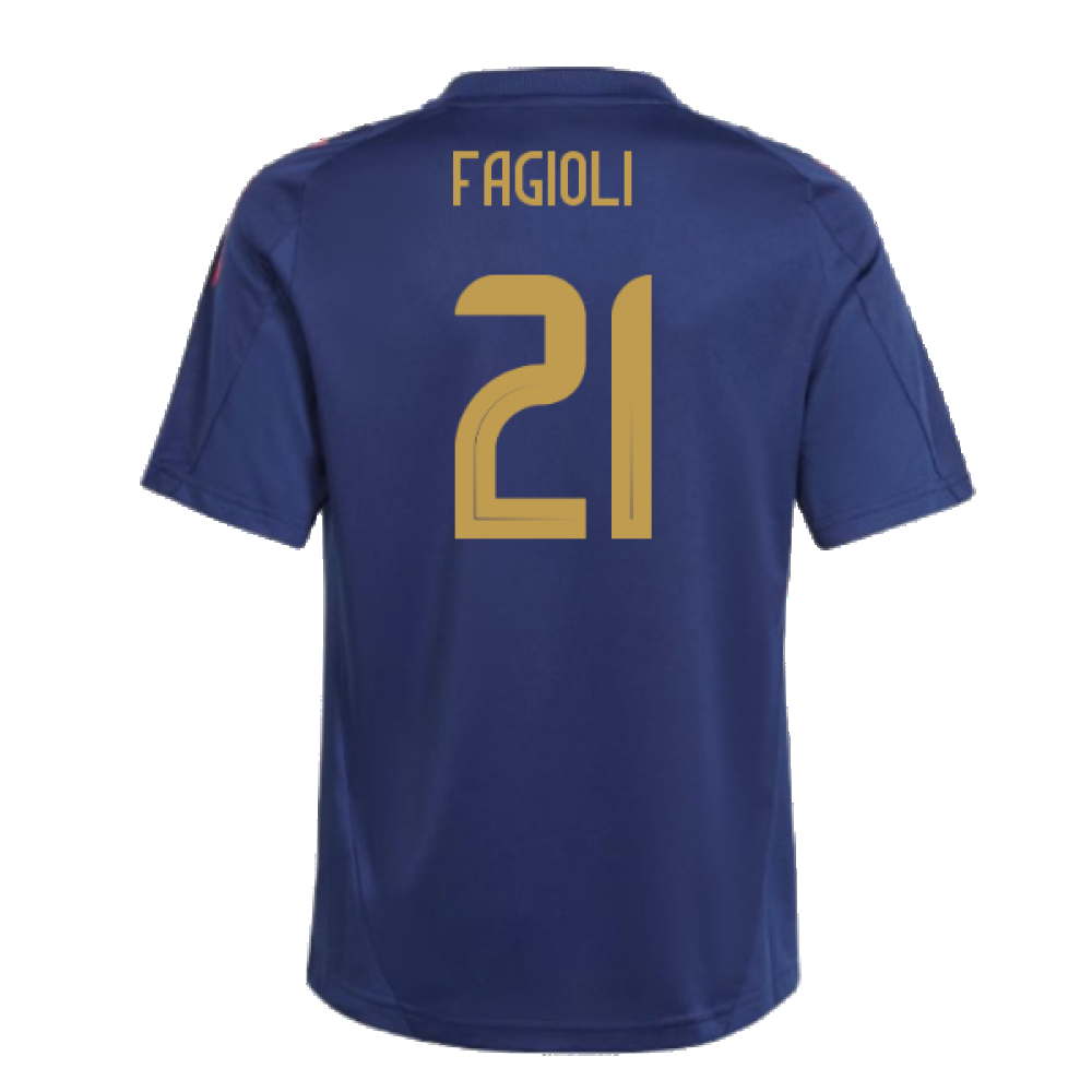 2024-2025 Italy Training Jersey (Navy) - Kids (FAGIOLI 21)