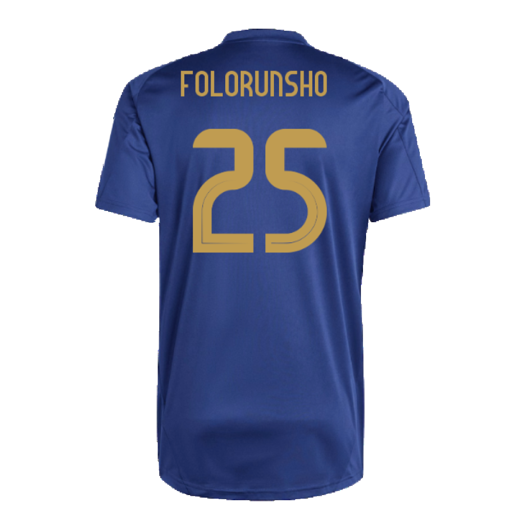 2024-2025 Italy Training Tee (Navy) (FOLORUNSHO 25)