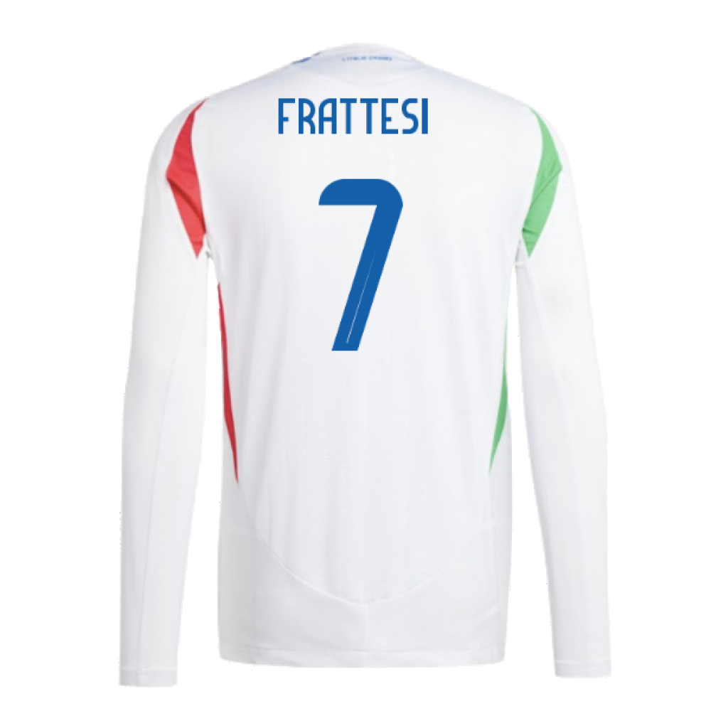 2024-2025 Italy Authentic Long Sleeve Away Shirt (FRATTESI 7)