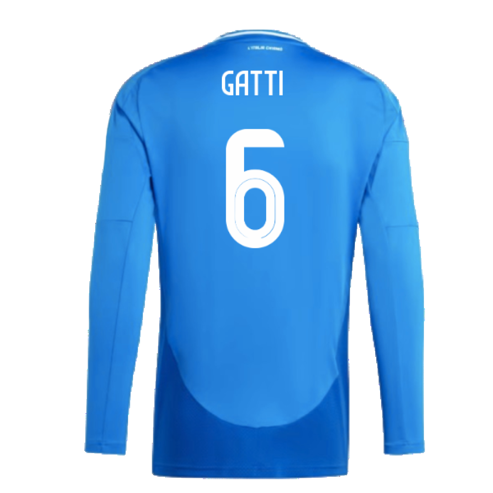 2024-2025 Italy Long Sleeve Home Shirt (GATTI 6)