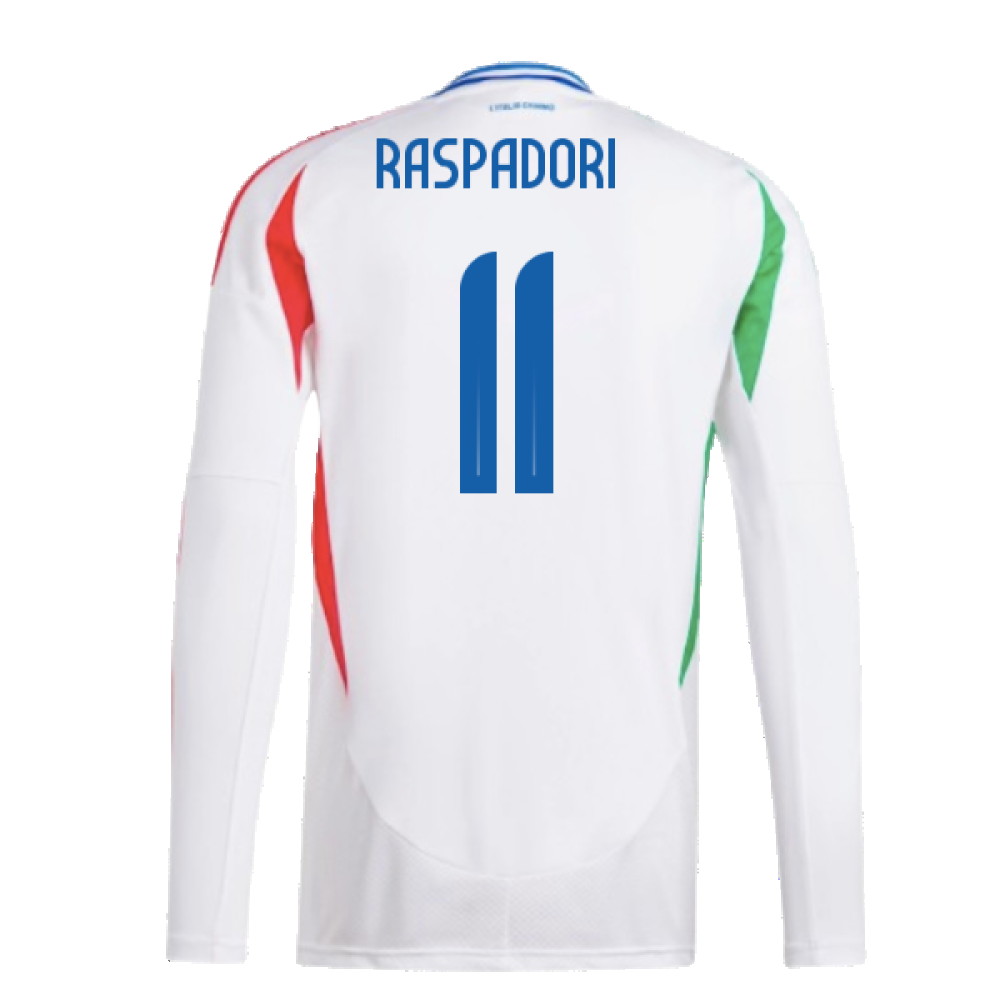 2024-2025 Italy Long Sleeve Away Shirt (RASPADORI 11)