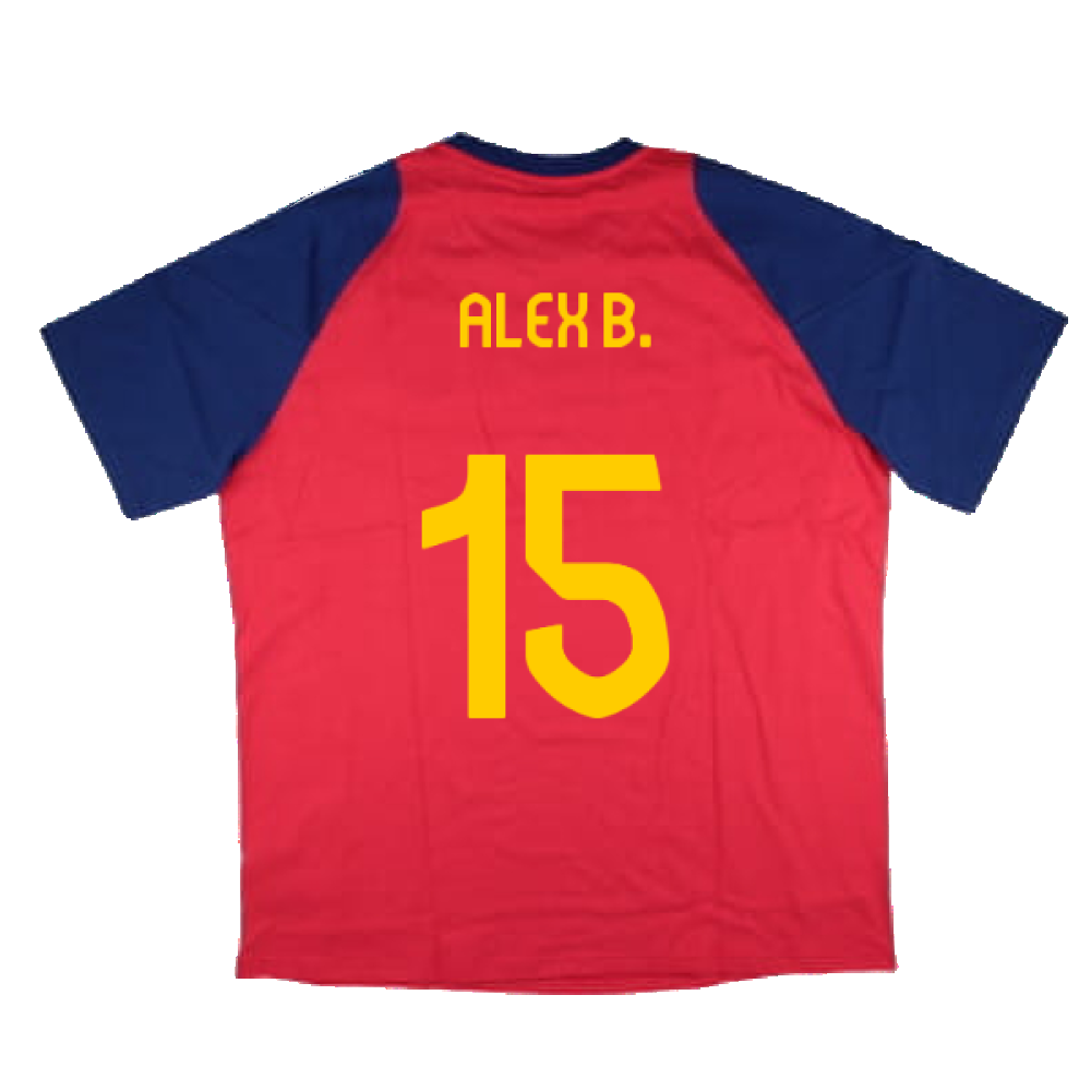 2024-2025 Spain Training Tee (Red) (Alex B. 15)