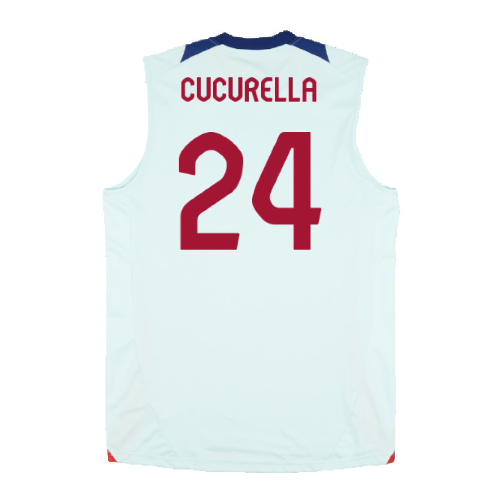 2024-2025 Spain Sleeveless Jersey (Mint) (Cucurella 24)