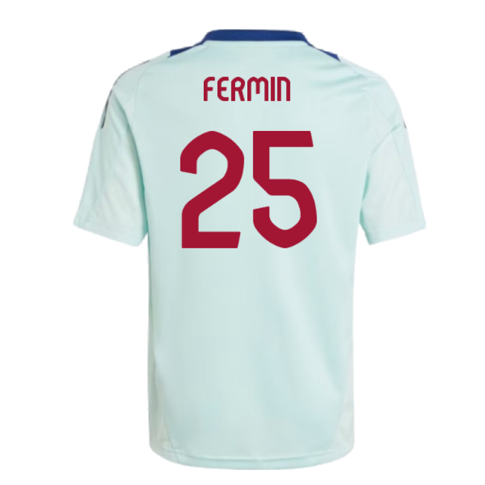 2024-2025 Spain Training Jersey (Turquoise) - Kids (Fermin 25)