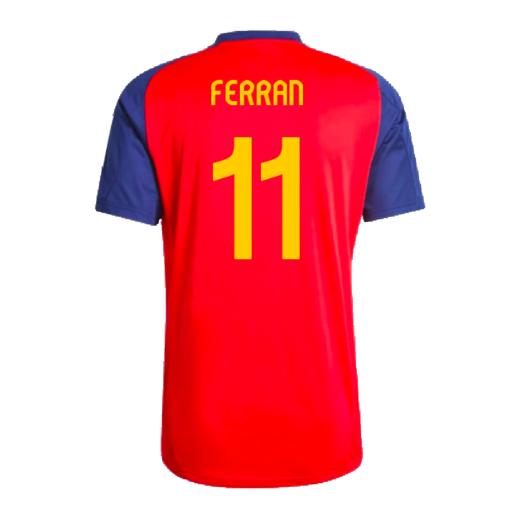 2024-2025 Spain Training Jersey (Red) (Ferran 11)