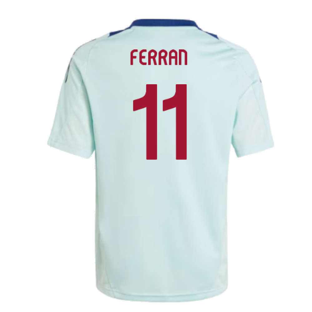 2024-2025 Spain Training Jersey (Turquoise) - Kids (Ferran 11)