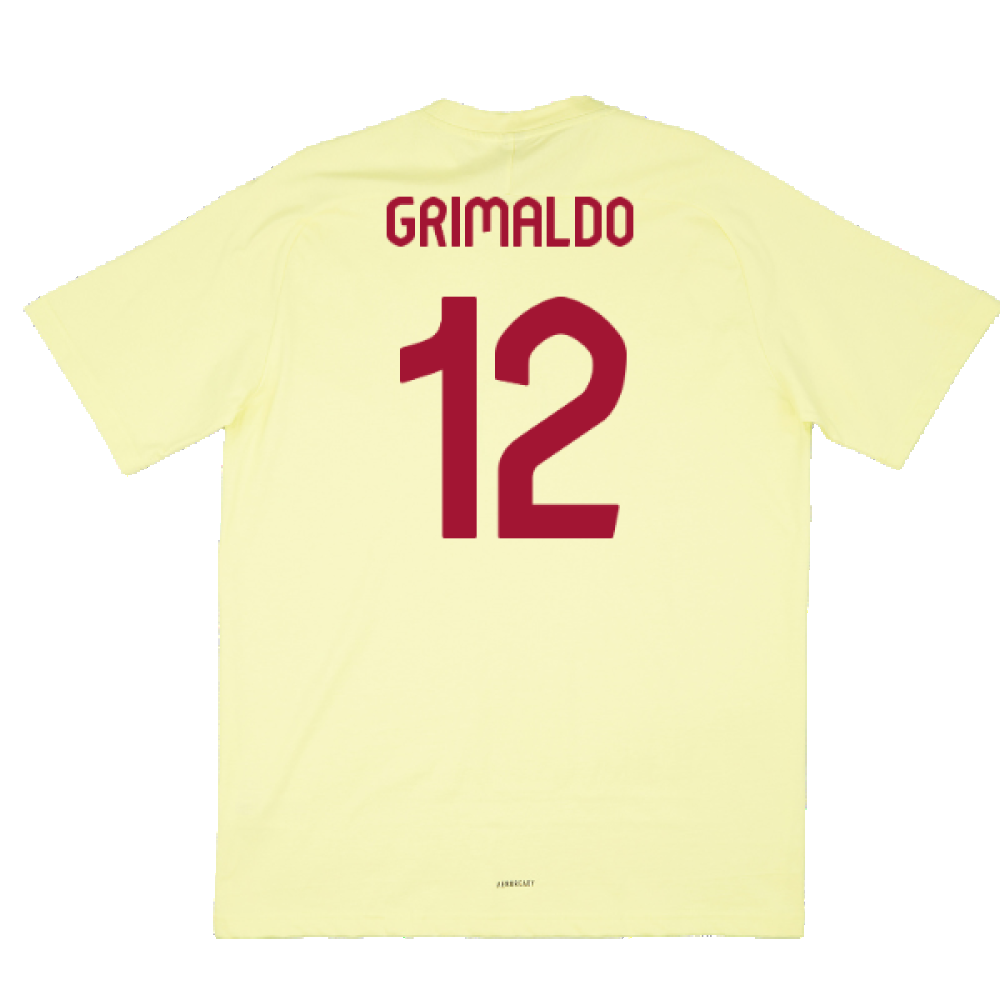 2024-2025 Spain Travel Tee (Yellow) (Grimaldo 12)