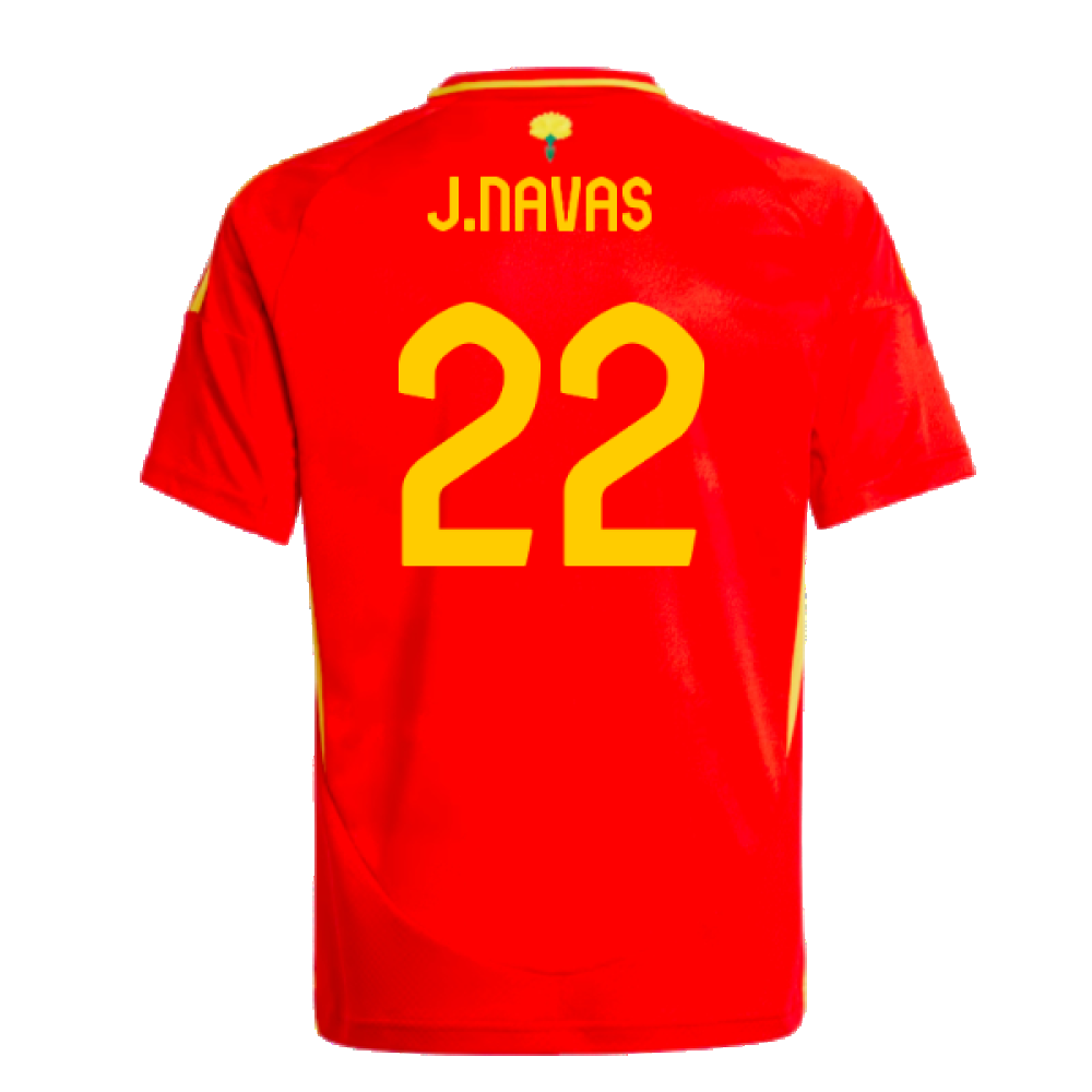 2024-2025 Spain Home Shirt (Kids) (J.Navas 22)