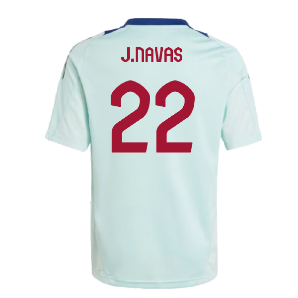 2024-2025 Spain Training Jersey (Turquoise) - Kids (J.Navas 22)